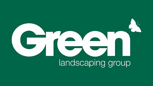 a green and white logo